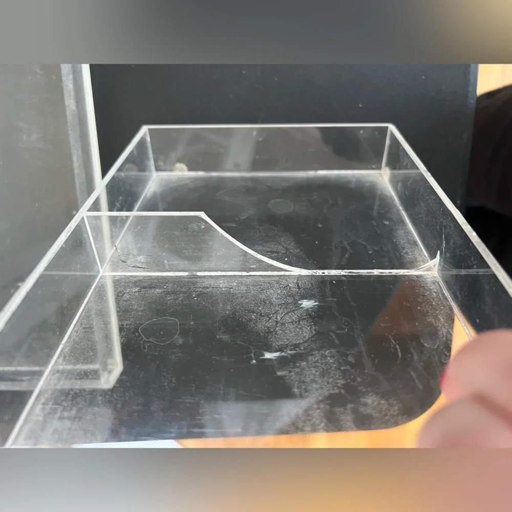 Clear Acrylic Set of Two Organizer Trays